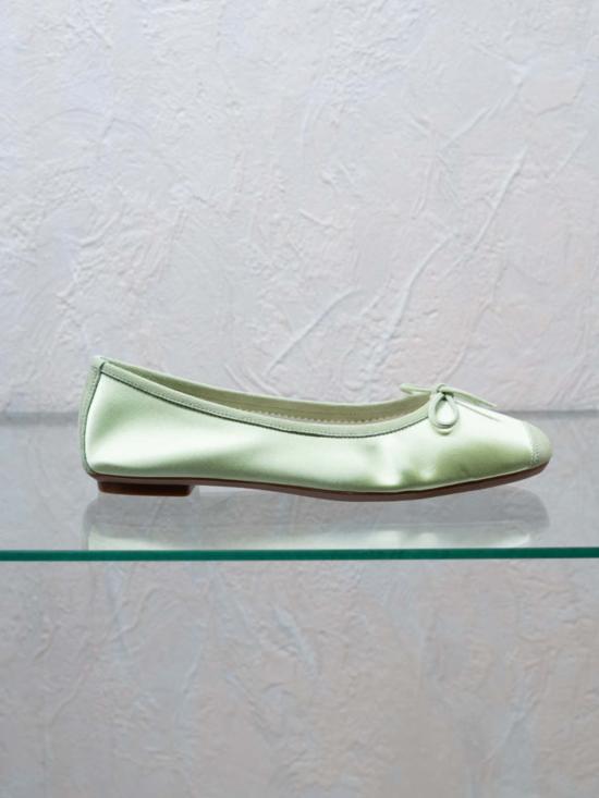  하이 플랫 슈즈 X 레퀸스 하모니 발레리나 라이트 그린 - HAI