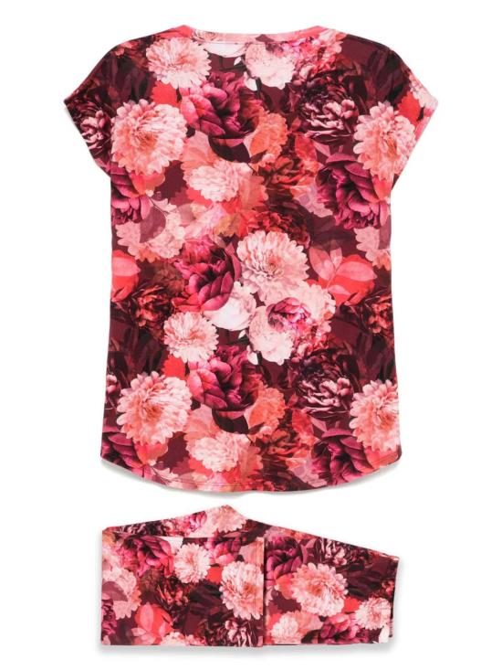  조니 와스 라운지 웨어 조니는 바비 크롭 파자마 세트 로사스였습니다