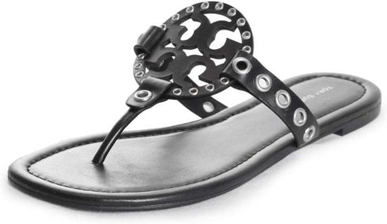  토리버치 뮬/슬리퍼 밀러 아이렛  블랙/실버