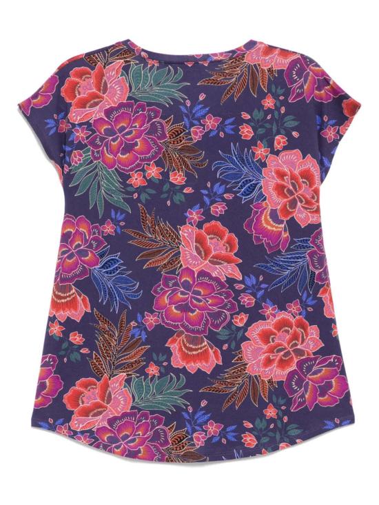  조니 와스 라운지 웨어 조니는 바비 크롭 파자마 세트 에타의 정원을 입고 있었습니다. - JOHNNY WAS