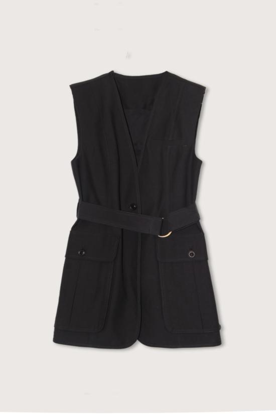  울라 존슨 베스트 Ulla Johnson Twyla 조끼 느와르