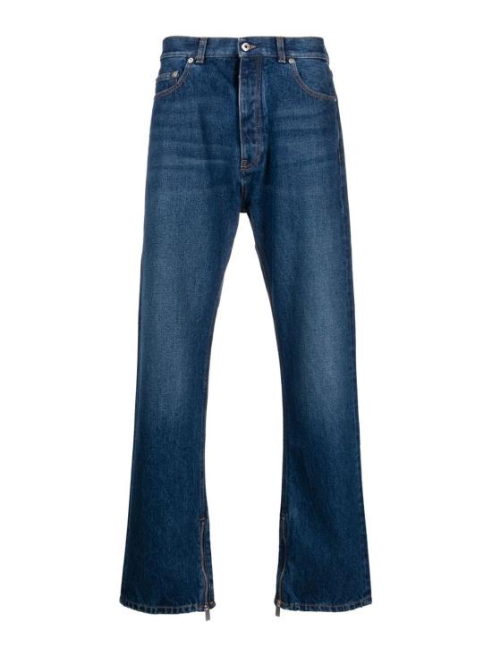  오프화이트 스트레이트 팬츠 OMYA177F23DEN0024400 Blue