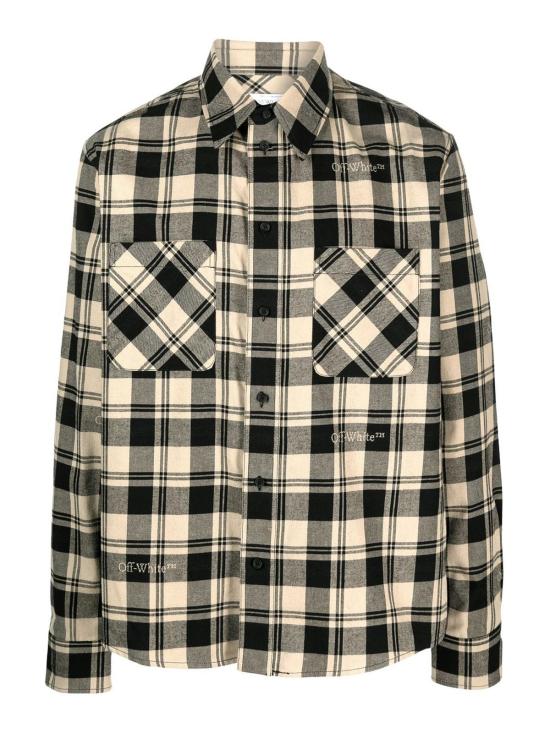 24FW 오프화이트 긴팔 셔츠 OMGE030F23FAB0011900 Beige