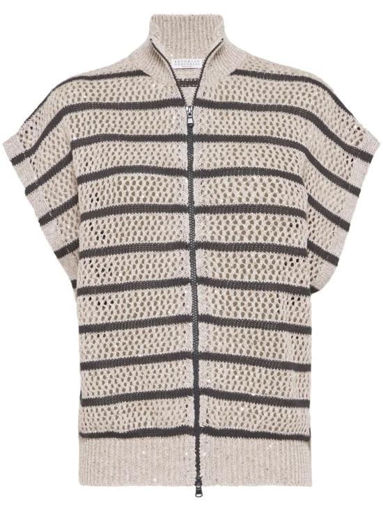 25SS 브루넬로 쿠치넬리 가디건 MCO558916 CHI53 BEIGE FREDDO LIGNITE