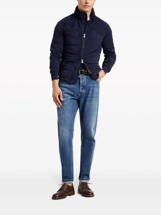 25SS 브루넬로 쿠치넬리 스웨터 M2900100CW425 CW425 NAVY - BRUNELLO CUCINELLI