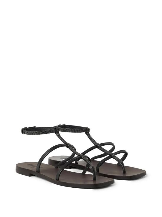 25SS 브루넬로 쿠치넬리 샌들 MZSKC2983 C101 NERO - BRUNELLO CUCINELLI