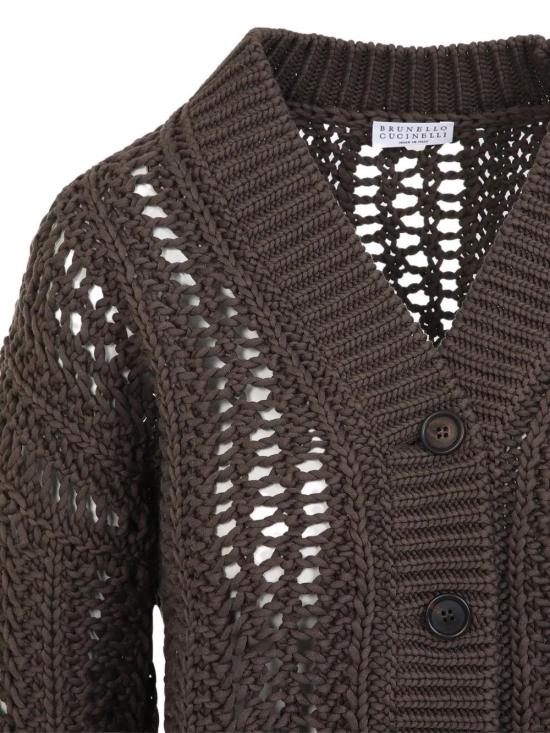 25SS 브루넬로 쿠치넬리 가디건 M8E389106 C8705 CHOCOLATE - BRUNELLO CUCINELLI