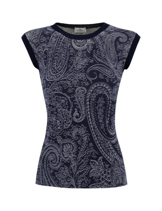  에트로 민소매 티셔츠 12698 9767 200 Grey