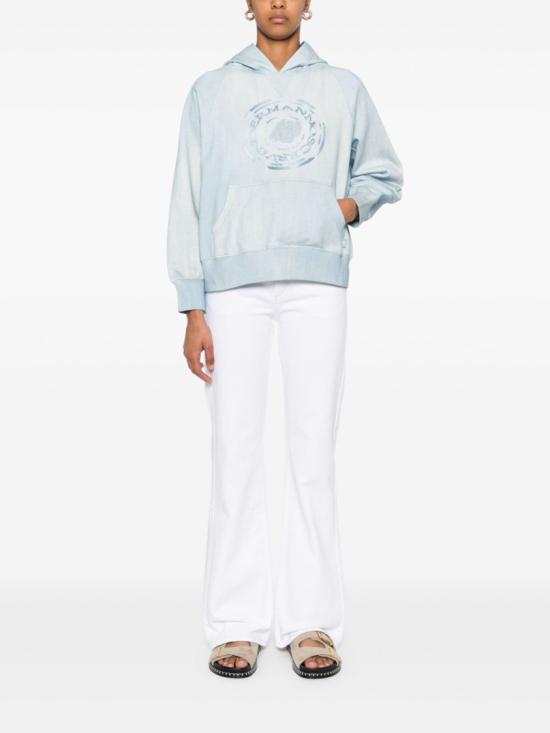 25SS 에르마노 설비노 후드 티셔츠 D461M302RSTEKY White - ERMANNO SCERVINO