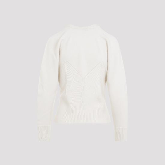 24FW 알렉산더 맥퀸 니트웨어 798349 Q1BAP White - ALEXANDER MCQUEEN