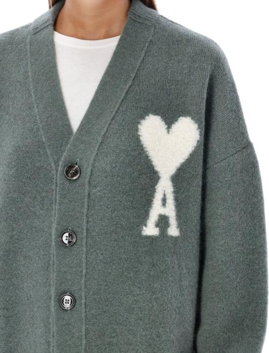 24FW 아미 니트웨어 UKC025KN0032 Green - AMI