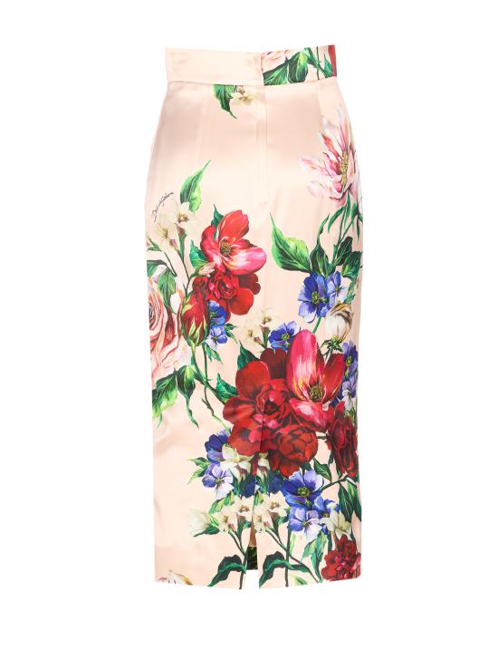 25SS 돌체앤가바나 미디 스커트 F4BCAT FSIB5H25PR White - DOLCE & GABBANA