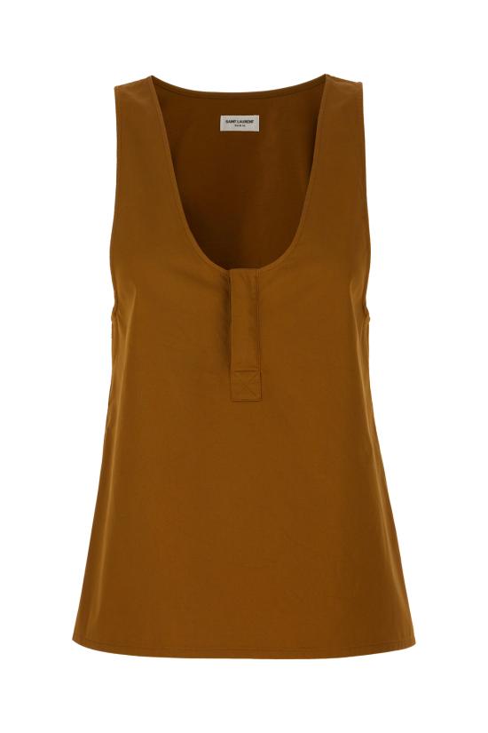  생로랑 민소매 티셔츠 790097Y7I17 3653 Kaki