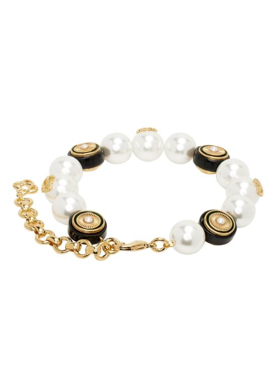 25SS 카사블랑카 팔찌 AS25JW268 01 BRASS ENAMEL PEARL GOLD GREEN - CASABLANCA