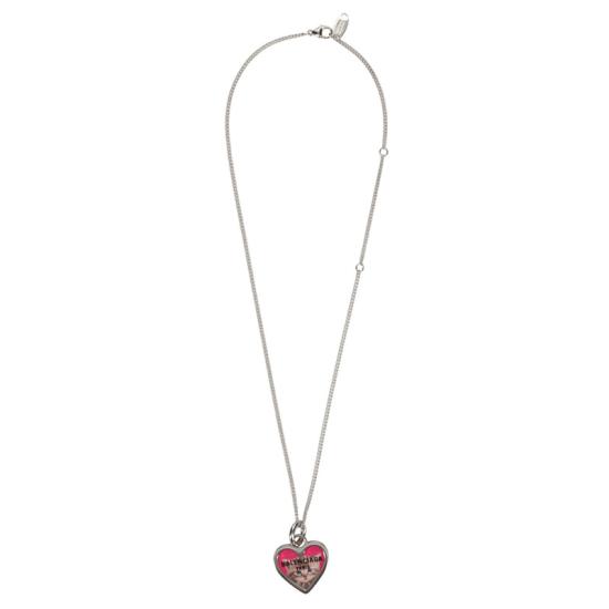 25SS 발렌시아가 목걸이/팬던트 830591TZCPS5096 SILVER FUCHSIA