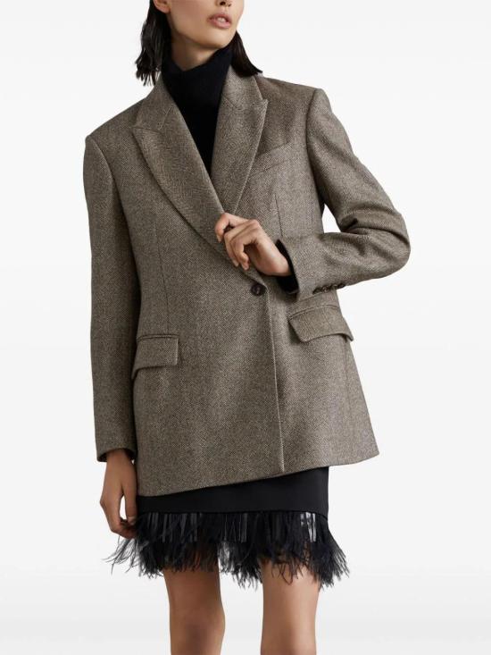 24FW 브루넬로 쿠치넬리 코트 MB1317163C001 C001 BROWN PANAMA - BRUNELLO CUCINELLI