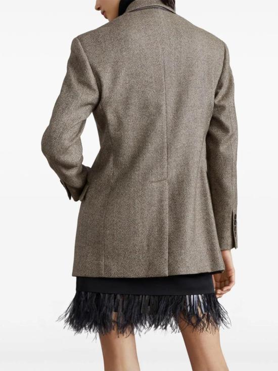 24FW 브루넬로 쿠치넬리 코트 MB1317163C001 C001 BROWN PANAMA - BRUNELLO CUCINELLI