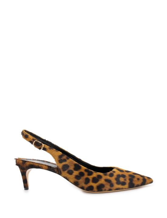 25SS AGOSTINI SHOES SRL 힐/펌프스 1633 LEOPARDATO MARRONE NERO