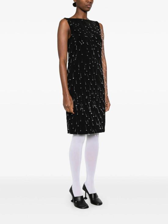  모스키노 미디 스커트 0425J04111555 Black - MOSCHINO