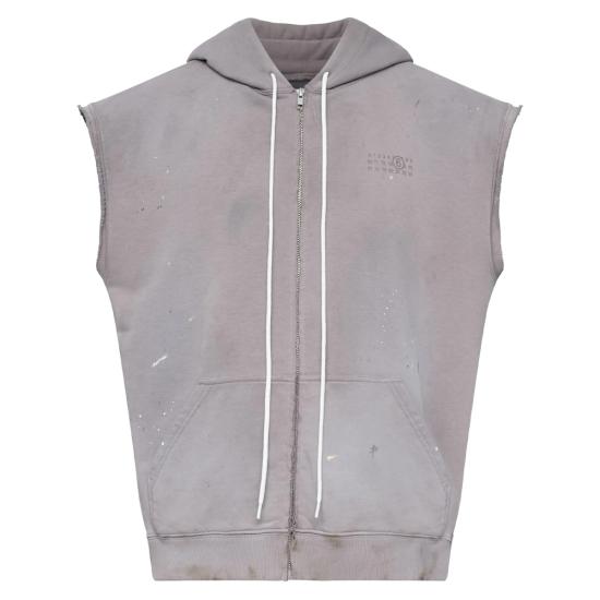 25SS MM6 메종마르지엘라 니트 베스트 M25013 SH2HG0005 803 GREY