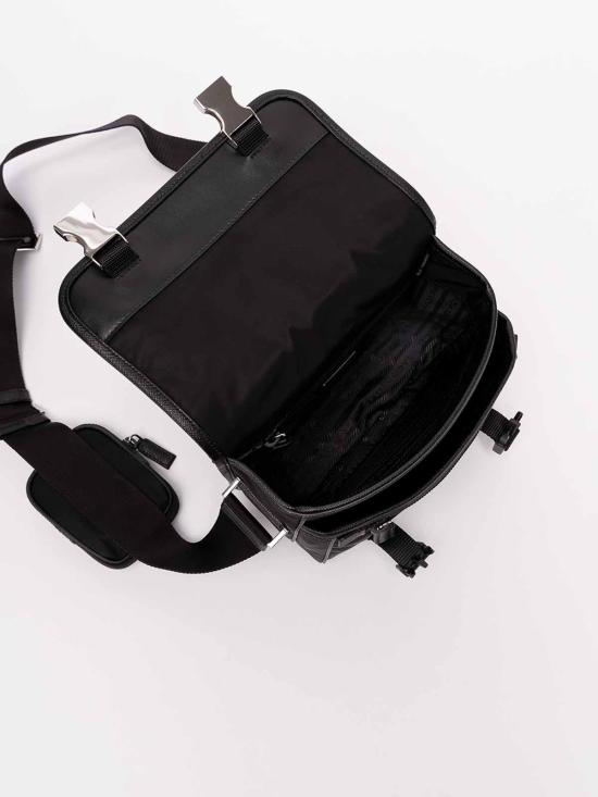  프라다 리나일론 앤 사피아노 레더 숄더백 2VD0342DMHVXOPF0002 Black - PRADA