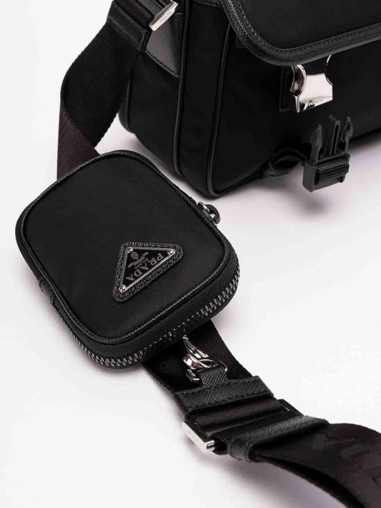  프라다 리나일론 앤 사피아노 레더 숄더백 2VD0342DMHVXOPF0002 Black - PRADA