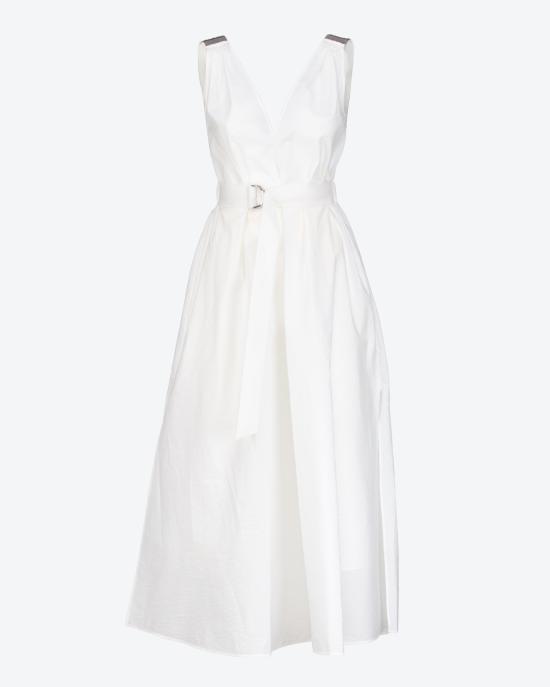 25SS 브루넬로 쿠치넬리 롱 원피스 M0F79A5092 C600 Bianco - BRUNELLO CUCINELLI