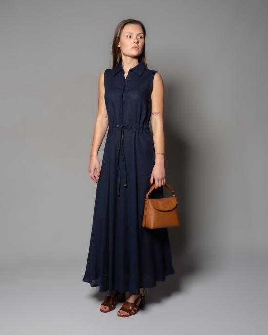 25SS 에르노 롱 원피스 AB000028D 12689 9210 Blu - HERNO