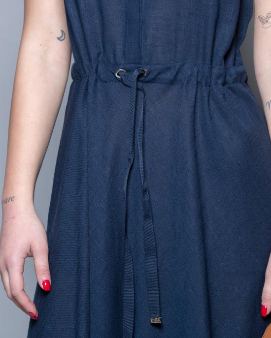 25SS 에르노 롱 원피스 AB000028D 12689 9210 Blu - HERNO