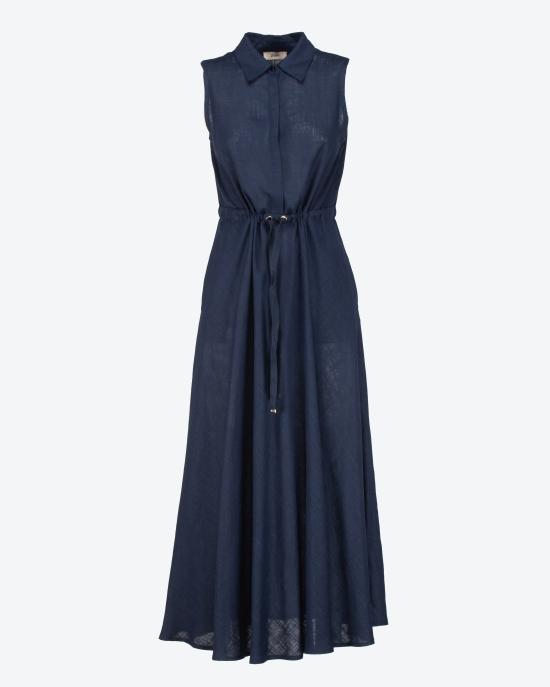 25SS 에르노 롱 원피스 AB000028D 12689 9210 Blu - HERNO