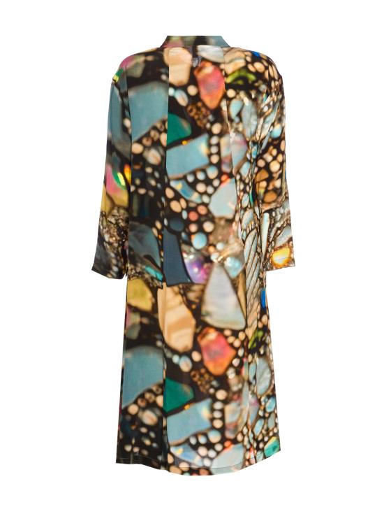 25SS 야비 미디 원피스 YC18D 210 MC YC18SS 02 MultiColour - YAVI