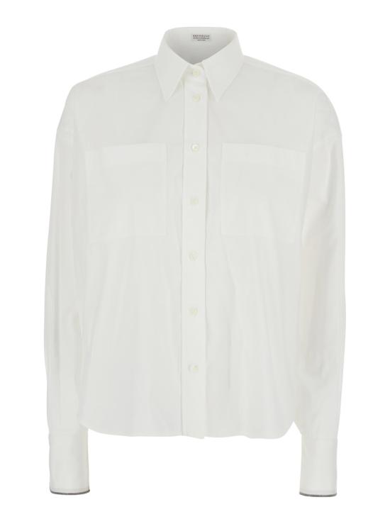 25SS 브루넬로 쿠치넬리 셔츠 M0091NL496C159 White
