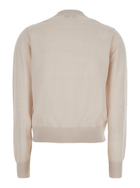 25SS 메종키츠네 베이비 폭스 패치 레귤러 가디건 MW00507KT10360134 Beige - MAISON KITSUNE
