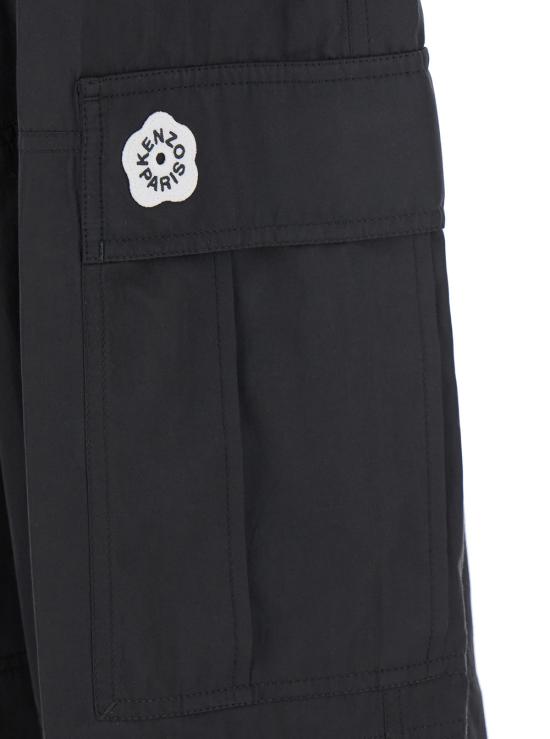 25SS 겐조 스트레이트 팬츠 FF52PA1049FI99 Black - KENZO