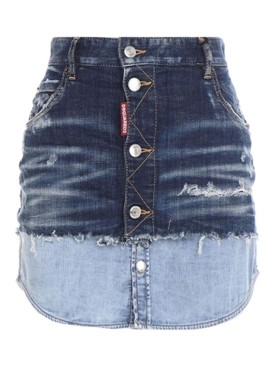  디스퀘어드2 숏 원피스 S75MA0833S30342470 Medium Wash