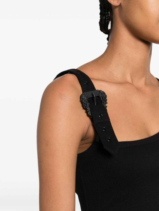 24FW 베르사체 민소매 티셔츠 76HAM625J0004899 Black - VERSACE