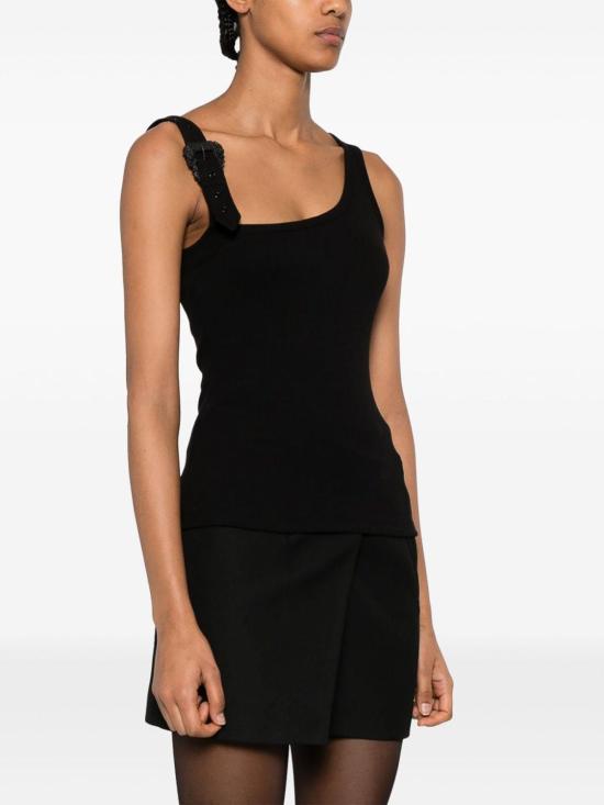 24FW 베르사체 민소매 티셔츠 76HAM625J0004899 Black - VERSACE