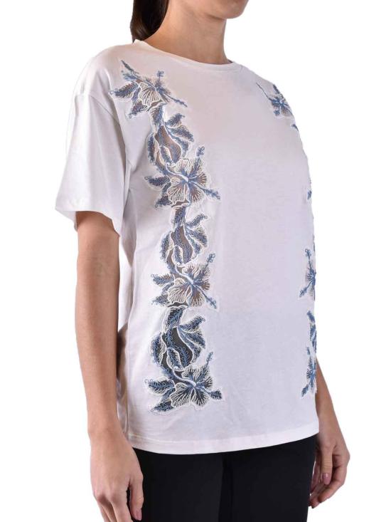 24FW 에르마노 설비노 반팔 티셔츠 D44EL028EE7EE7MF059 Multicolour - ERMANNO SCERVINO