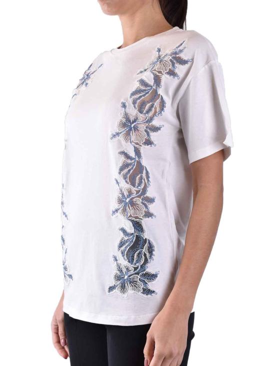 24FW 에르마노 설비노 반팔 티셔츠 D44EL028EE7EE7MF059 Multicolour - ERMANNO SCERVINO