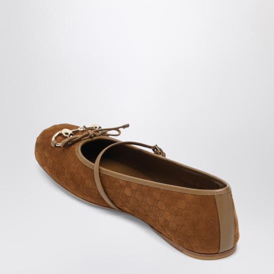25SS 구찌 플랫 슈즈 814413AAEEN Brown - GUCCI