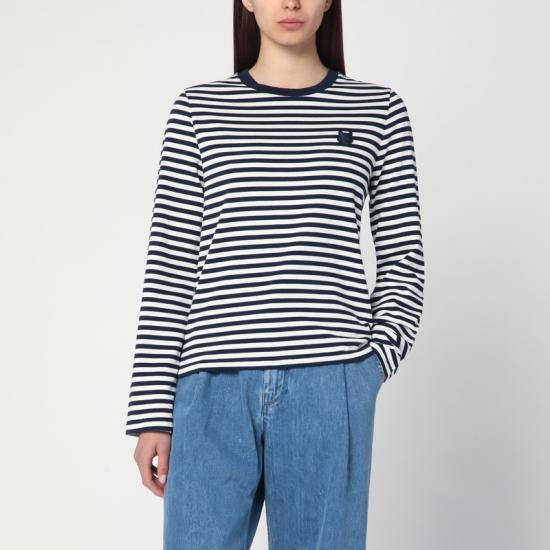 25SS 메종키츠네 긴팔 티셔츠 OW00111KA0026 Light blue