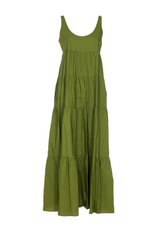 25SS 마이클 코어스 미디 원피스 MS582WLF4C 340 Green