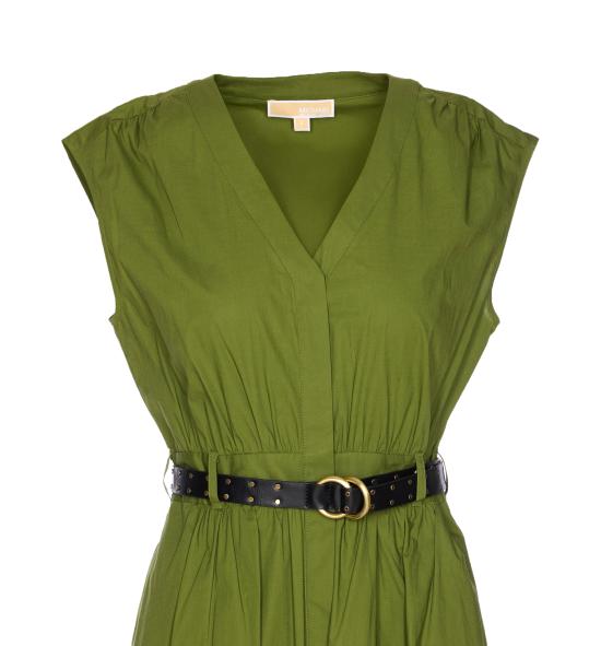 25SS 마이클 코어스 미디 원피스 MS5830KF4C 340 Green - MICHAEL KORS