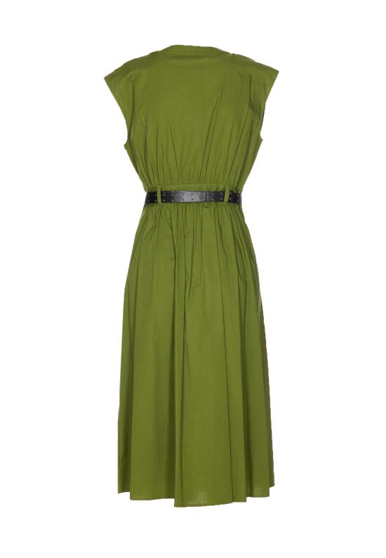 25SS 마이클 코어스 미디 원피스 MS5830KF4C 340 Green - MICHAEL KORS