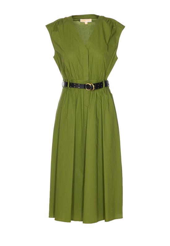 25SS 마이클 코어스 미디 원피스 MS5830KF4C 340 Green