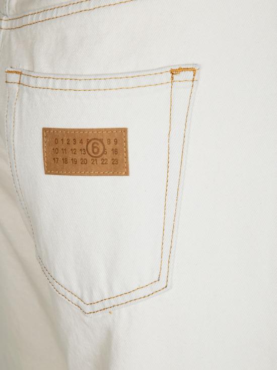 25SS MM6 메종마르지엘라 스트레이트 팬츠 S62LB0184 M30018 963 Bianco - MM6 MAISON MARGIELA