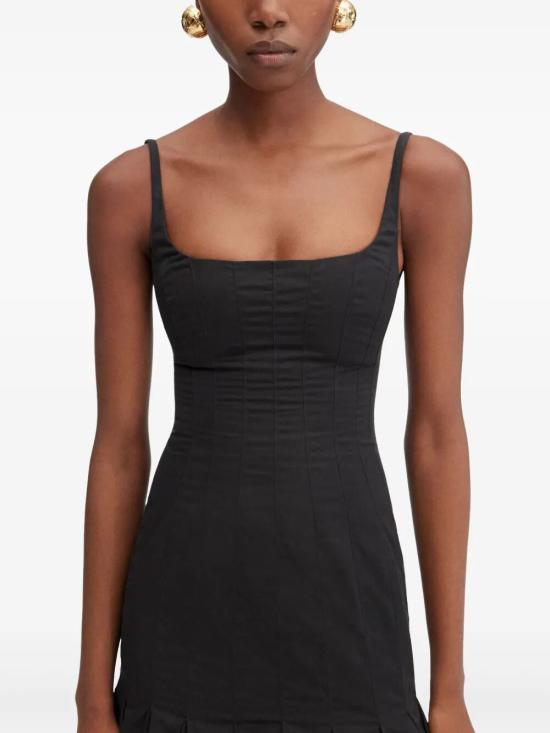 25SS 자크뮈스 미디 원피스 251DR224 1519 990 BLACK - JACQUEMUS