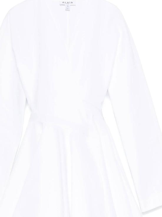 25SS 알라이아 미디 원피스 AA9R2618T447A 000 White - ALAIA