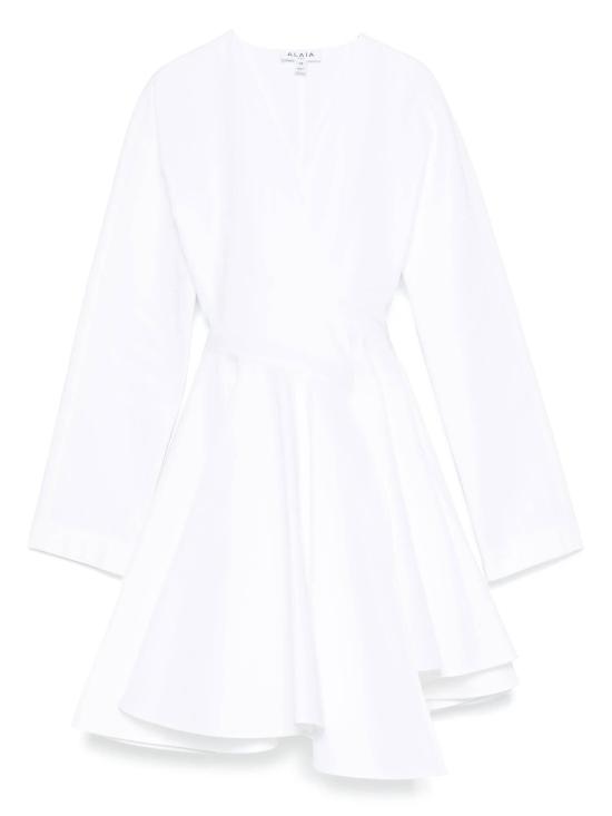 25SS 알라이아 미디 원피스 AA9R2618T447A 000 White