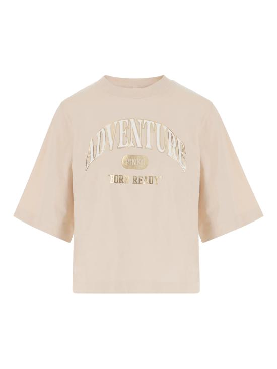 25SS 핑코 반팔 티셔츠 104604 A2CSC03 BEIGE G MAROSO